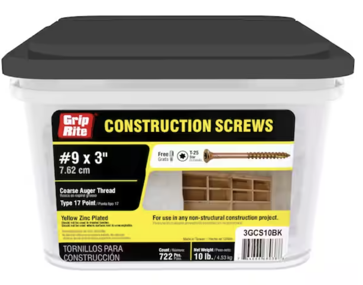 3" construction Screw (10lbs Box)-Garage Wood Framing quote template