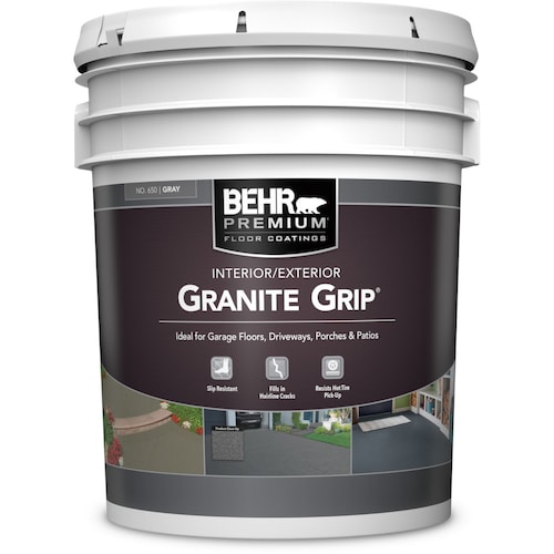 Granite Grip Interior/Exterior Concrete Coating - Gray, 18.9L-Epoxy Garage Flooring quote template