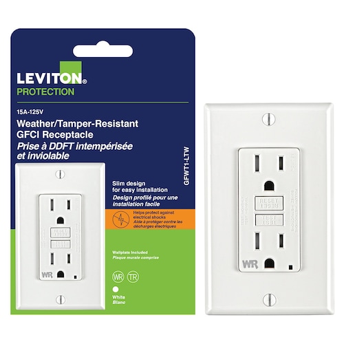 Decora 15 Amp Weather and Tamper-Resistant Slim GFCI Receptacle/Outlet With Wall Plate-Replace GFCI Outlet quote template