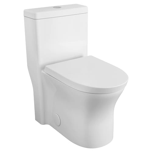 Cosette 3.5L/4.8L Dual Flush Standard Height Elongated One-Piece Toilet in White-3pc Bathroom w/tub quote template