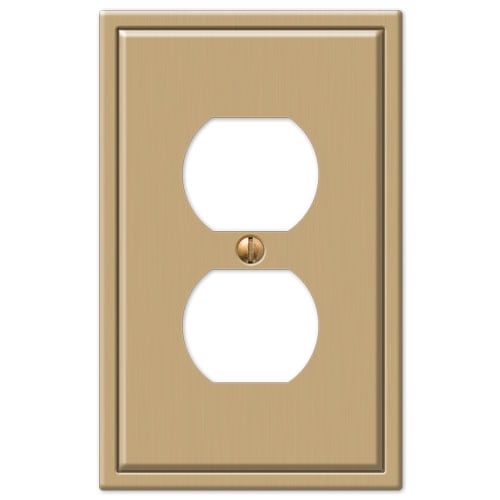 Sinclair 1 Duplex Wall Plate Steel Brushed Bronze-Replace Electrical Outlet quote template