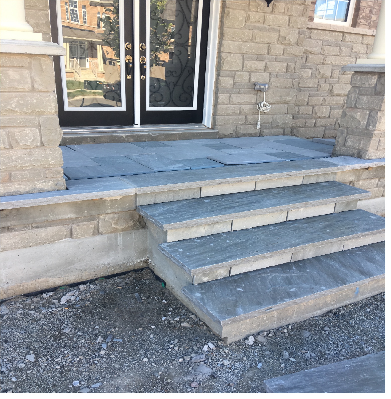 Natural Stone Porch - Wet Lay-498
