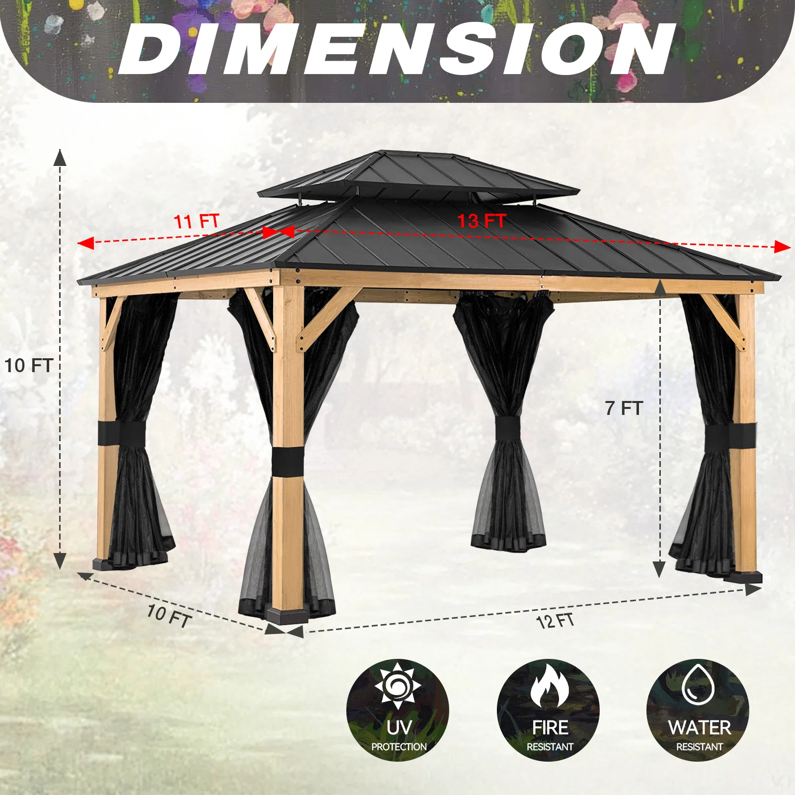 Hardtop Patio Gazebo-Gazebo-Steel Roof quote template