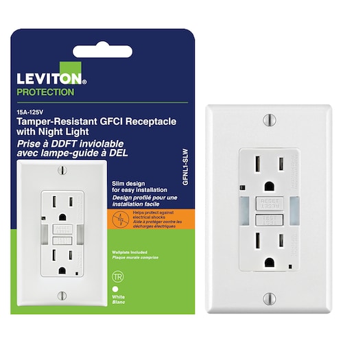 Decora 15 Amp Tamper-Resistant GFCI Receptacle/Outlet with LED Guide Light and Wall Plate Included-Replace GFCI Outlet quote template