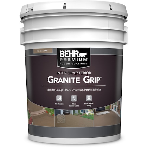 Granite Grip Interior/Exterior Concrete Coating - Tan, 18.9L-Epoxy Garage Flooring quote template