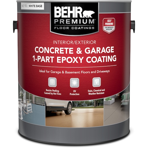 Concrete & Garage 1-Part Epoxy Floor Paint - White, 3.61L-Epoxy Garage Flooring quote template