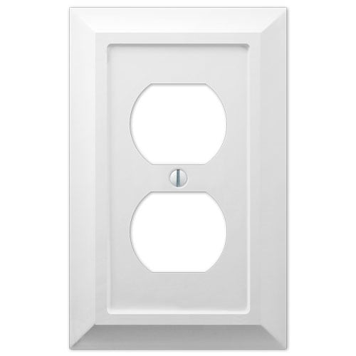 Dresden 1 Duplex Wall Plate Wood White-Install an Electrical Receptacle quote template