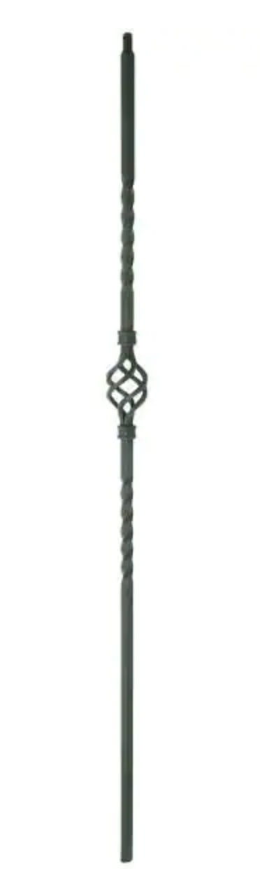 Black Single-Basket Metal Baluster-Sand, Stain & New spindles quote template