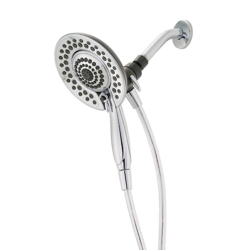 In2ition Two-in-One 5-Spray 6.8 in. Dual Wall Mount Fixed and Handheld Shower Head in Chrome-Glass Shower quote template