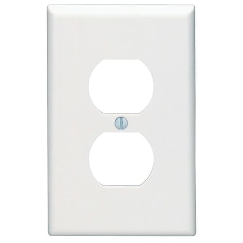 1-Gang Midway Nylon Duplex Receptacle wall plate, in White-Replace Electrical Outlet quote template