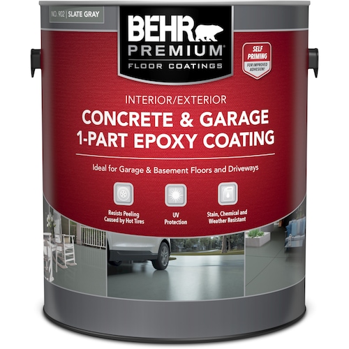 Concrete & Garage 1-Part Epoxy Floor Paint - Slate Gray, 3.79L-Epoxy Garage Flooring quote template