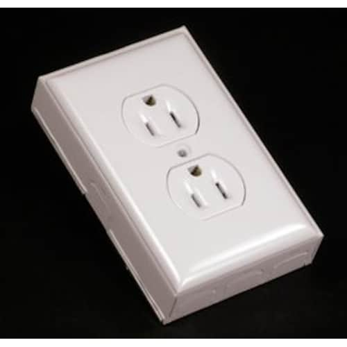 Receptacle, Plate & Box Kit Metal White-Replace GFCI Outlet quote template