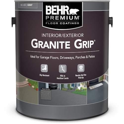 Granite Grip Interior/Exterior Concrete Coating - Gray, 3.79L-Epoxy Garage Flooring quote template