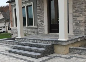 Front Porch w/Natural Stone Steps-construction-quote-template