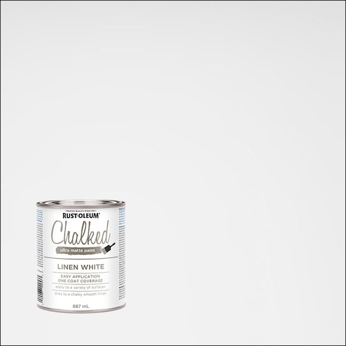 Chalked Ultra Matte Paint in Linen White, 887 mL-Repair Drywall Holes quote template