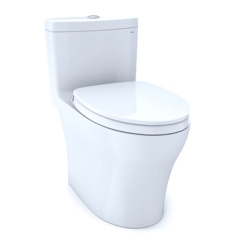 Aquia IV 1pc E DF 1.28 and 0.9 GPF U Height in WASHLET+ Ready Toilet with CEFIONTECT in Cotton White-3pc Bathroom w/tub quote template