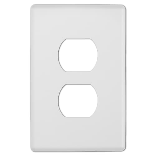 Kentley Screwless 1 Duplex Wall Plate Steel White-Replace Electrical Outlet quote template